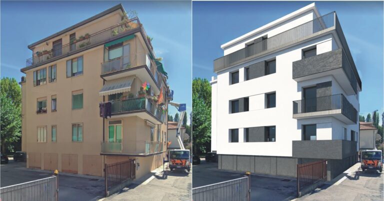 RIQUALIFICAZIONE ESTETICA ED ENERGETICA di condominio, mestre, venezia